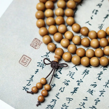 Old Mountain Lucky Sandalwood Prayer Beads Bracelet