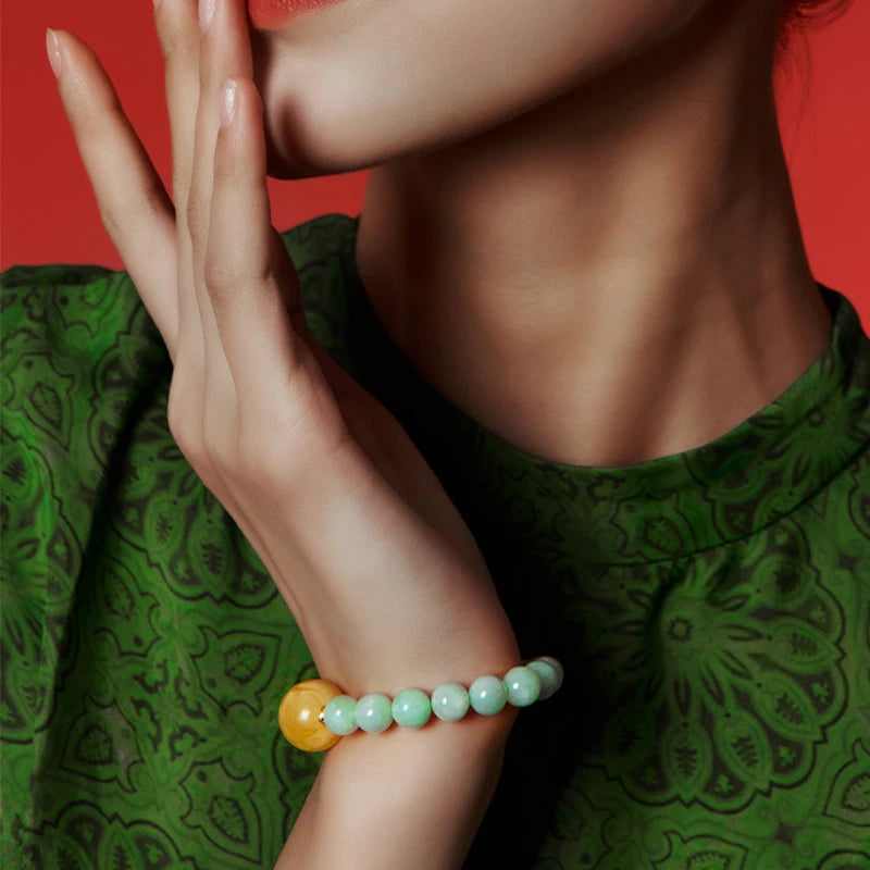 Timeless S925 18K Gold-Plated Beaded Bracelet — Statement Elegance