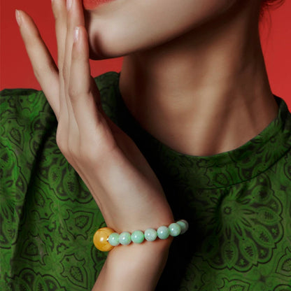 Timeless S925 18K Gold-Plated Beaded Bracelet — Statement Elegance