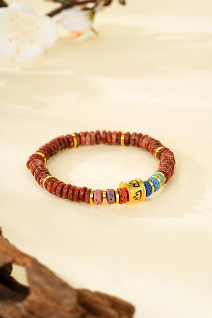 LIUM GEMS NATURAL JADE BRACELETS EARTH BEARS METAL CHINESE FENGSHUI 24K GOLD VERMEIL BRACELETS FIVE ELEMENTS FOR FORTUNE