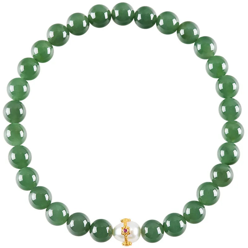 Hetian Jade & Jasper Pearl Bracelet – Ancient Style