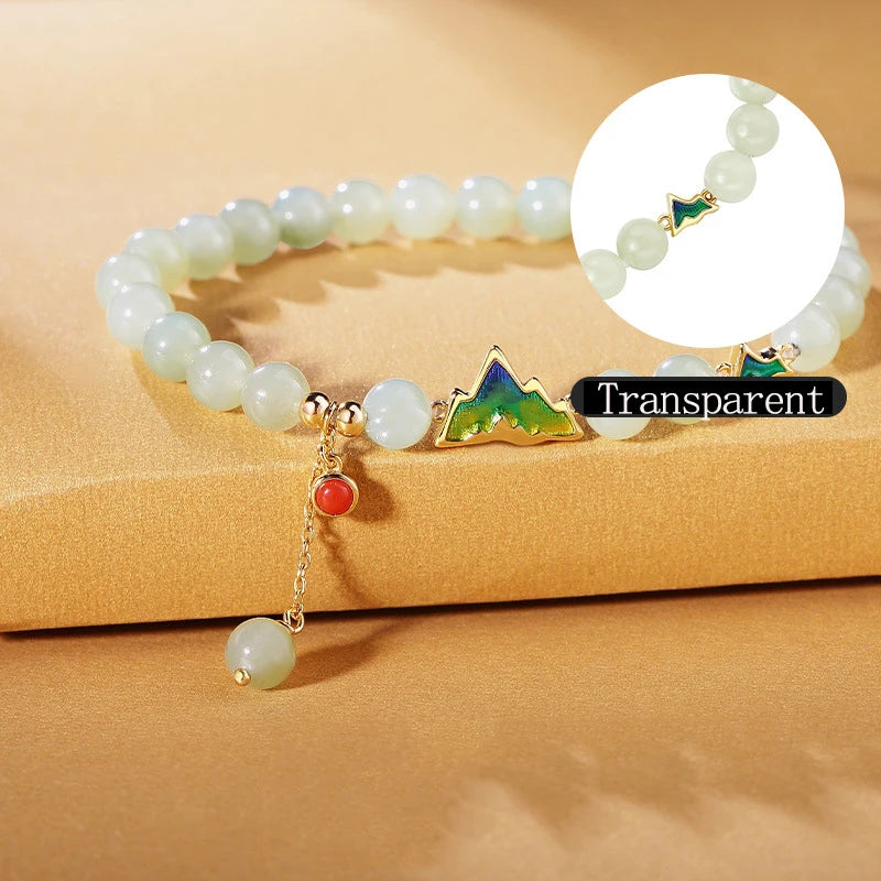 Sterling Silver & Hotan Jade 2-Piece Bracelet Necklace Set