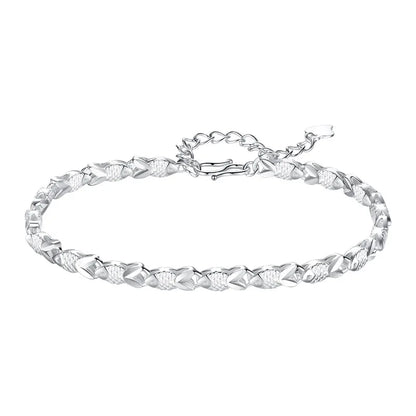 Sterling Silver Lucky Butterfly Bracelet — Vintage Feng Shui Charm