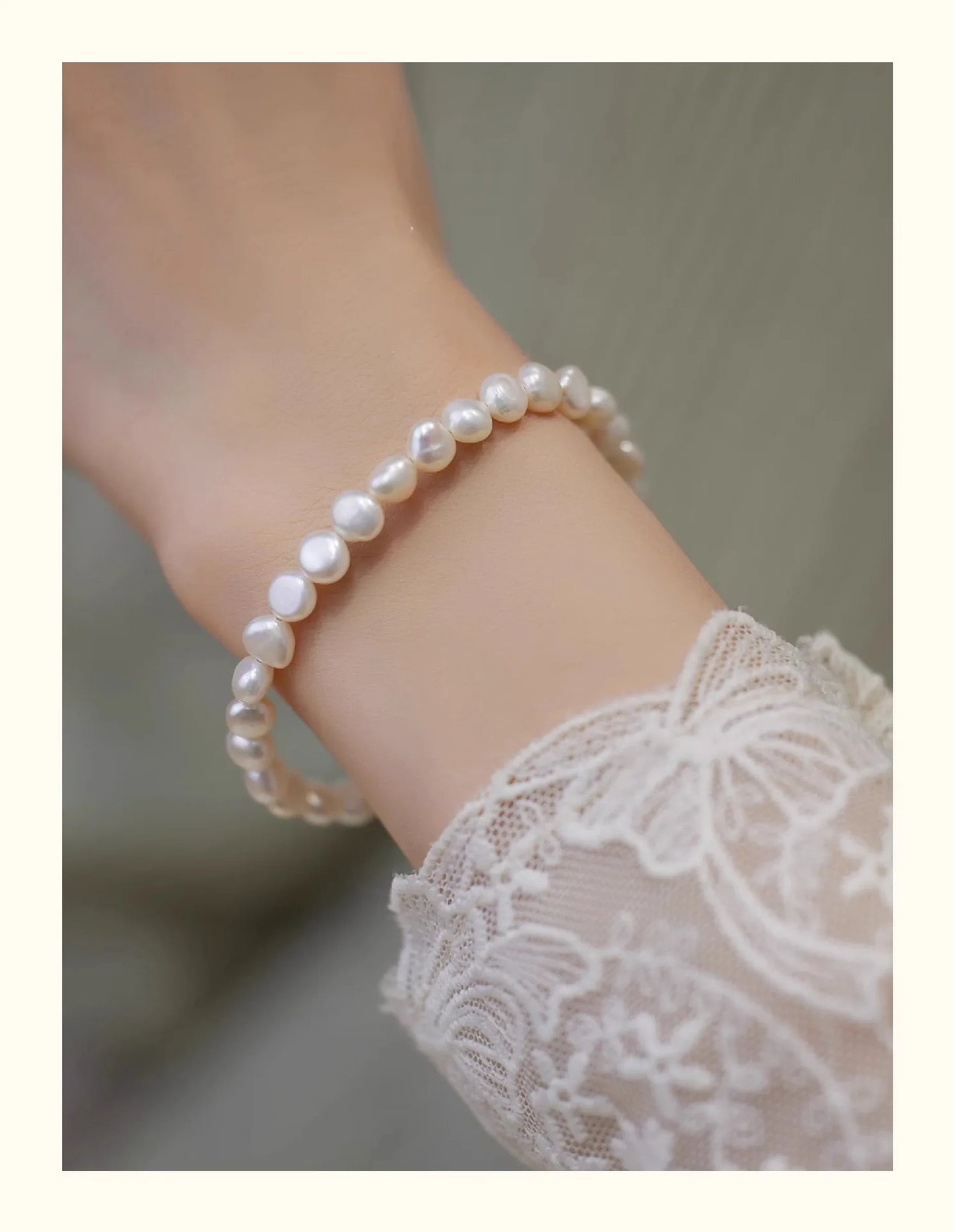 White Pearl & Hetian Jade Bracelet｜Wedding Gift Amulet