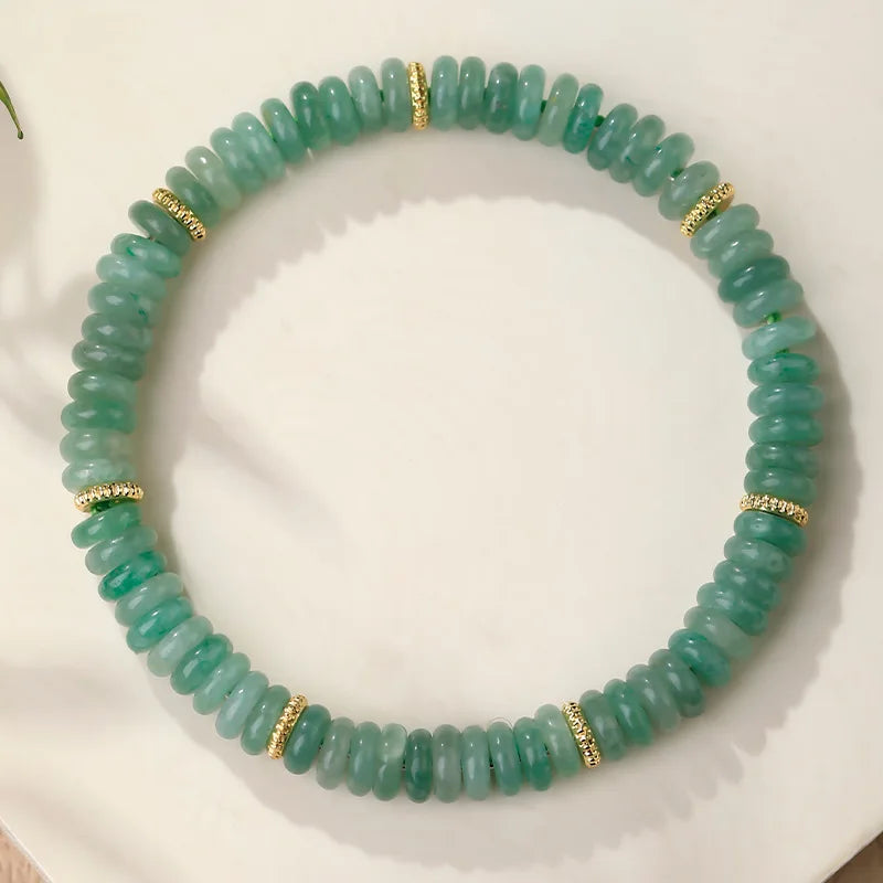 Natural Crystal Women s Dongling Jade Tiger Eye Stone Sliced Bracelet New Chinese Dopamine Style Year Jewelry
