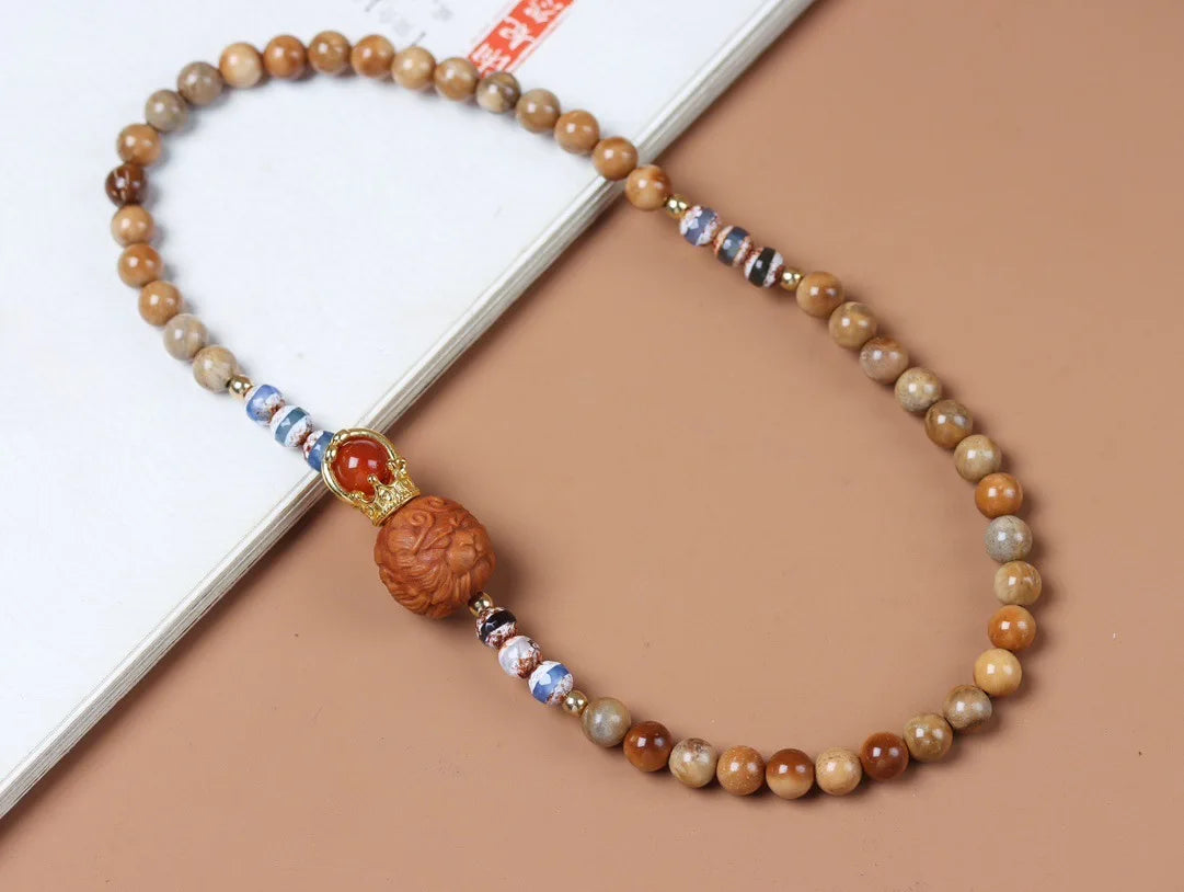 Gobi Bodhi Pearl Prayer Bracelet Desert Talisman