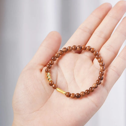 Ancient Bodhi Wood Bracelet — Single Circle DIY Lucky Beads