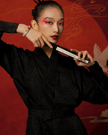 Light Purple Hetian Jade & Pearl Bracelet｜Elegant Continuous Hand String Gift