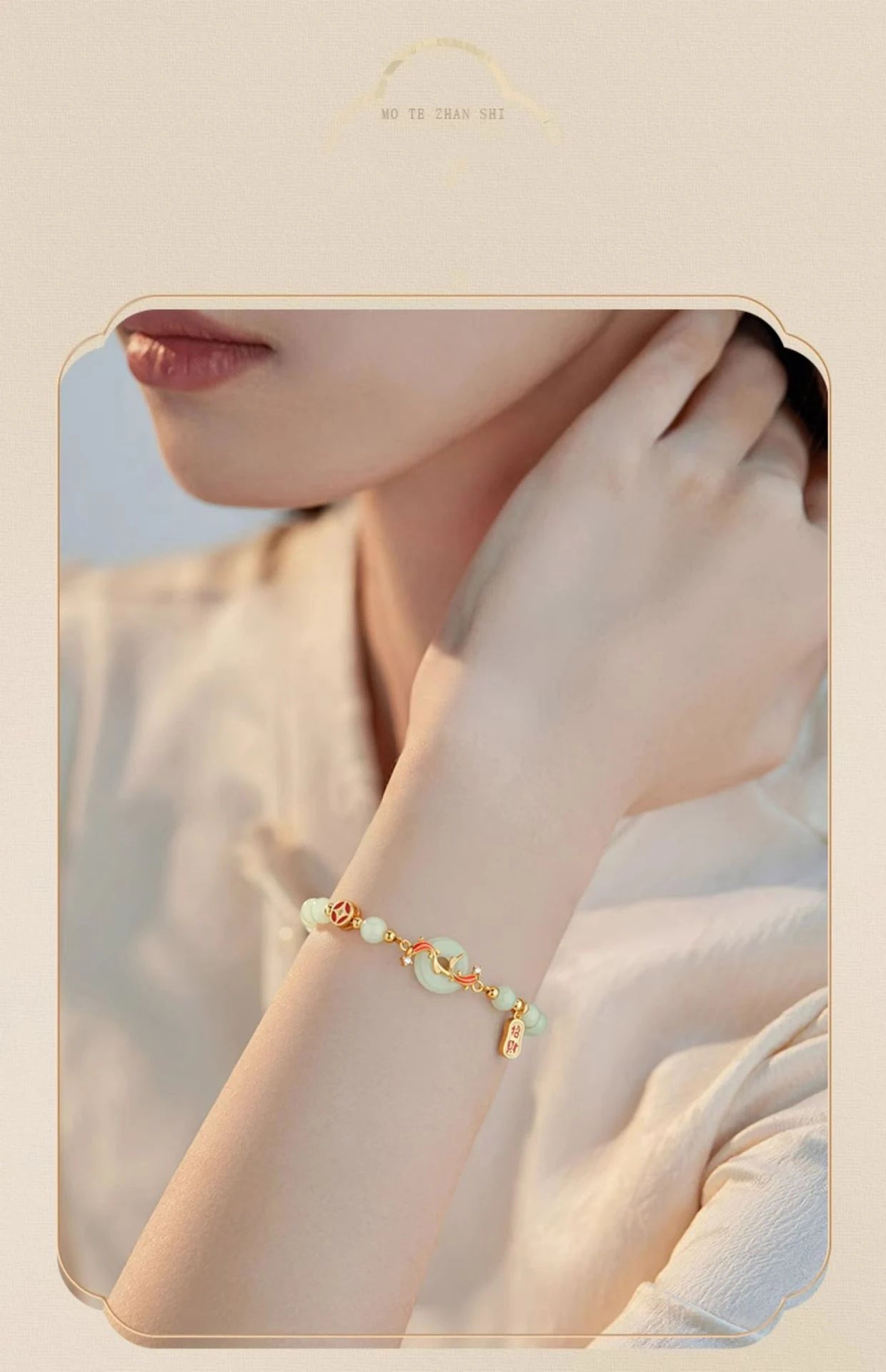 Hetian Jade Green Pearl Bracelet | Luxury Ladies Gift Bracelet