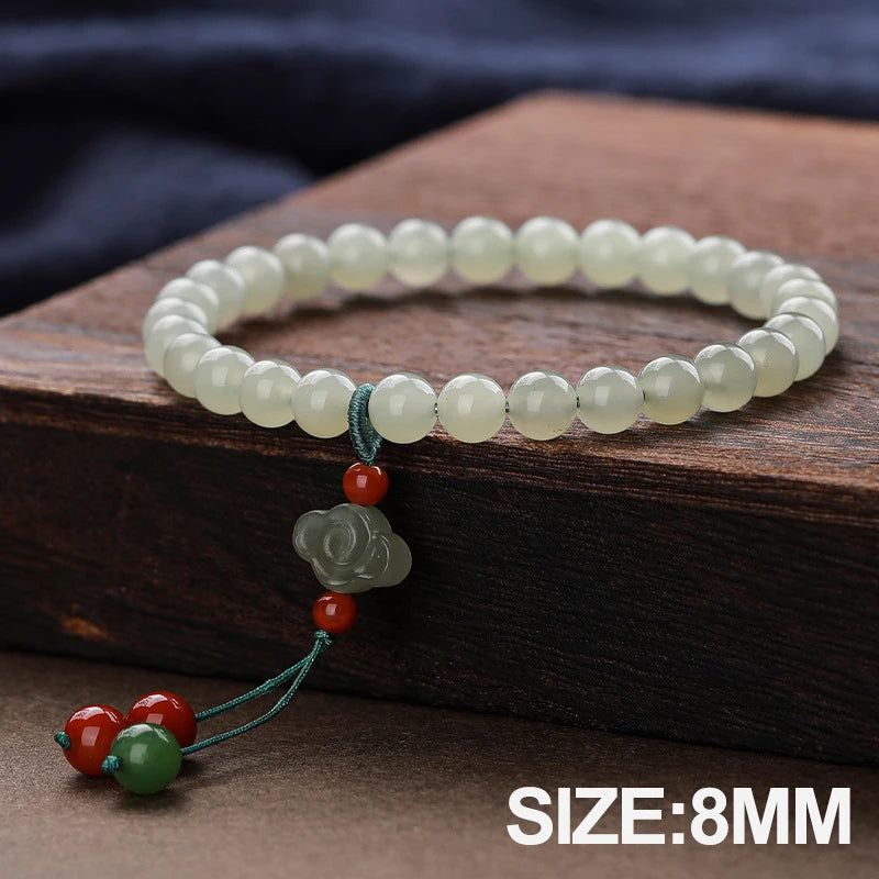 Multi‑Layer Hetian Jade & Agate Stack Bracelet — New Chinese Elegance