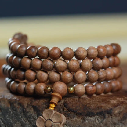 Old Sandalwood Prayer Beads Bracelet – Feng Shui Talisman
