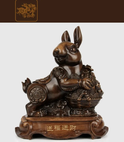 风水招财虎摆件｜镇宅纳福办公桌树脂工艺装饰