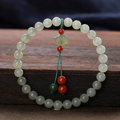 Multi‑Layer Hetian Jade & Agate Stack Bracelet — New Chinese Elegance