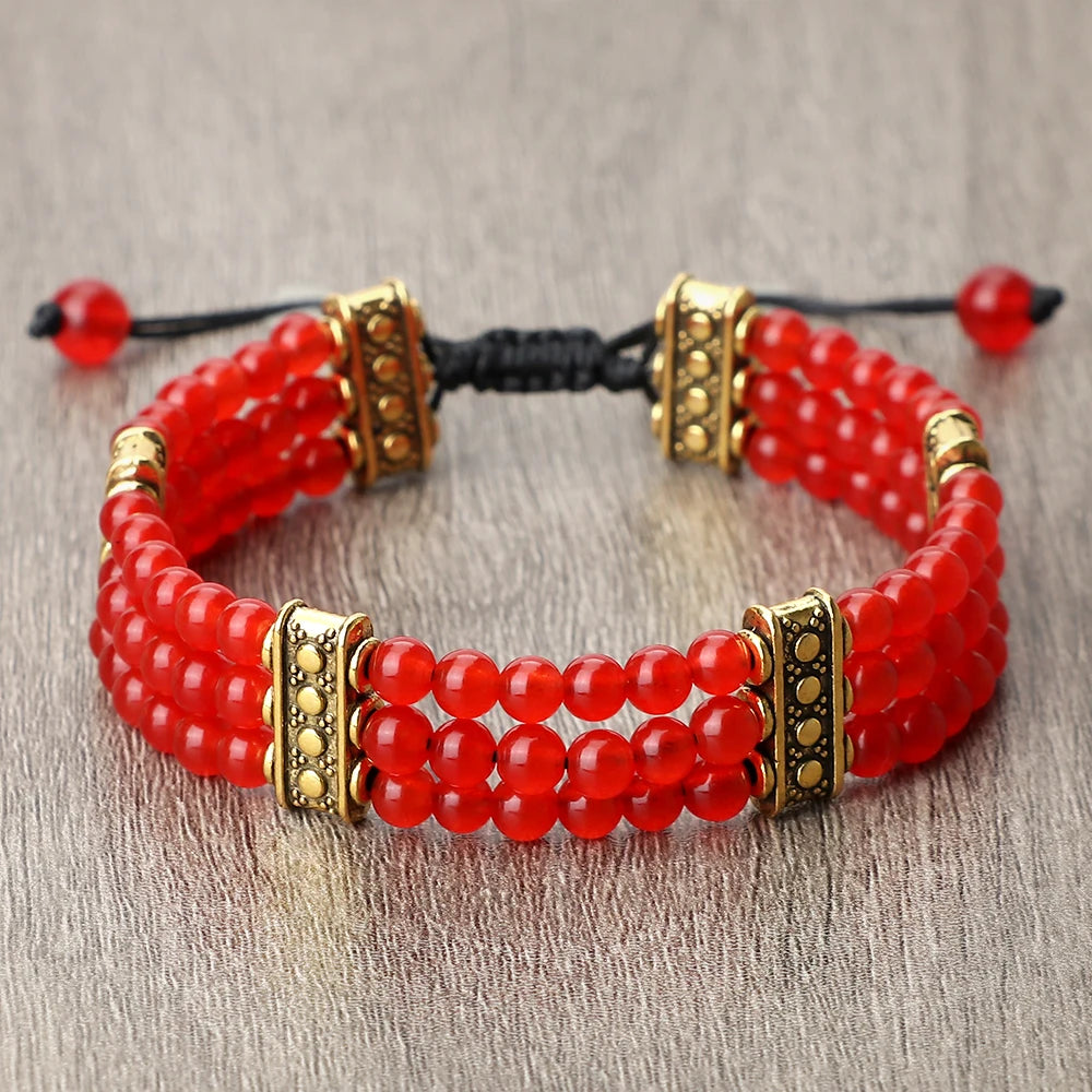 4mm虎眼石三层编织手链｜灵性护身开运手环