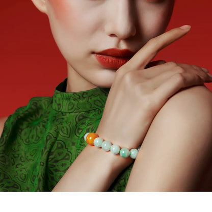 Timeless S925 18K Gold-Plated Beaded Bracelet — Statement Elegance