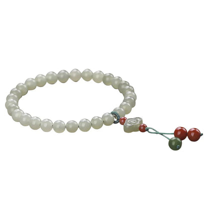 Multi‑Layer Hetian Jade & Agate Stack Bracelet — New Chinese Elegance