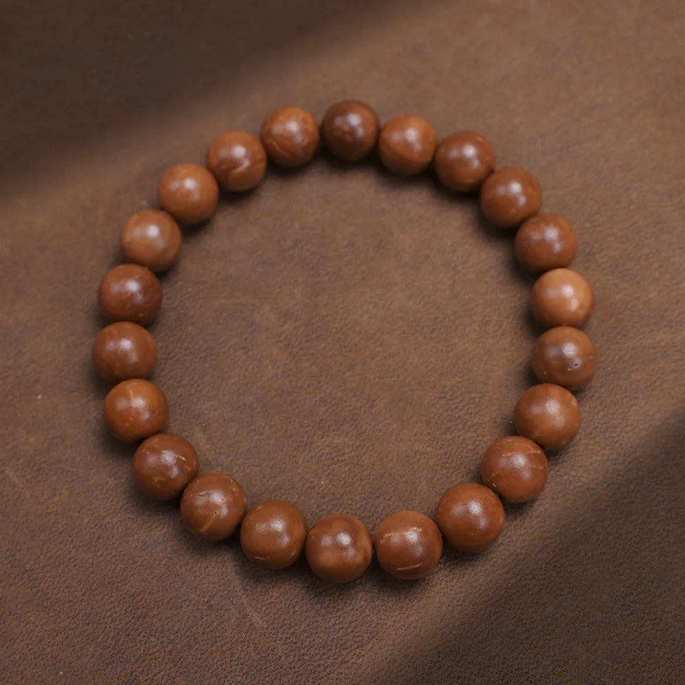 Ancient Bodhi Wood Bracelet — Single Circle DIY Lucky Beads