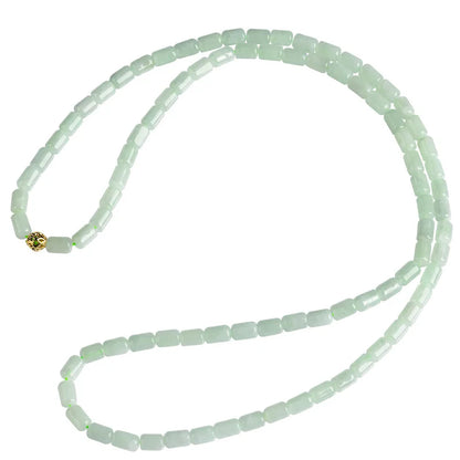 Three‑Ring Light Green Jade Bracelet — Feng Shui Elegance