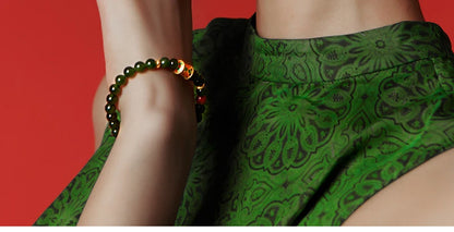 Hotan Jade & Tibetan Silver Bracelet — Light Luxury Amulet