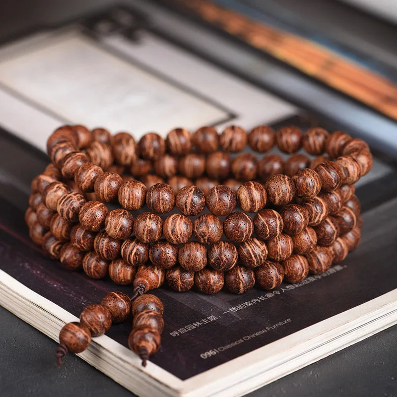 Fragrant Armor Wooden Buddha Prayer Beads Bracelet