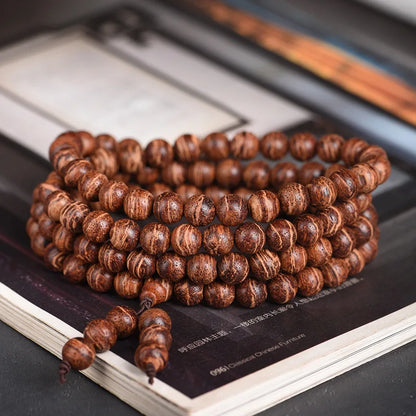 Fragrant Armor Wooden Buddha Prayer Beads Bracelet