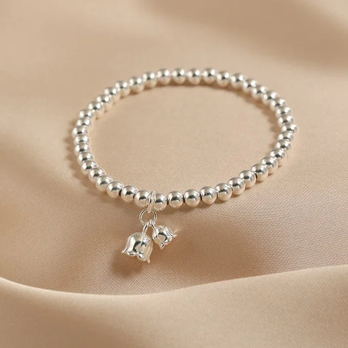 Hetian Jade S925 Silver Peanut Bracelet — Auspicious Beads