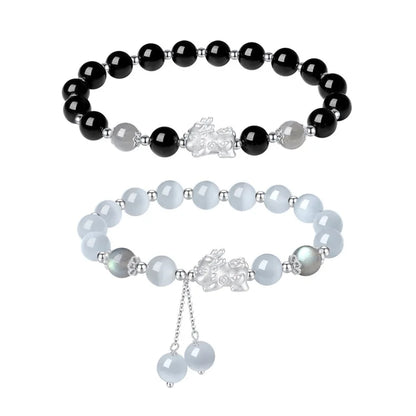 Clover Charm Rolo Chain Bracelet｜Italian-Style Silver Link