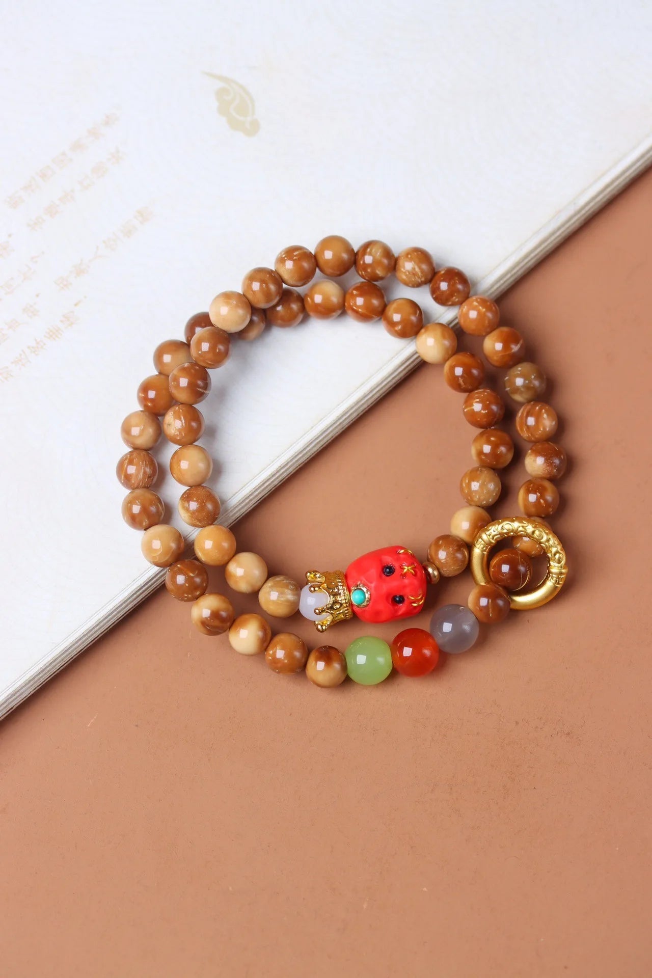 Gobi Bodhi Pearl Prayer Bracelet Desert Talisman