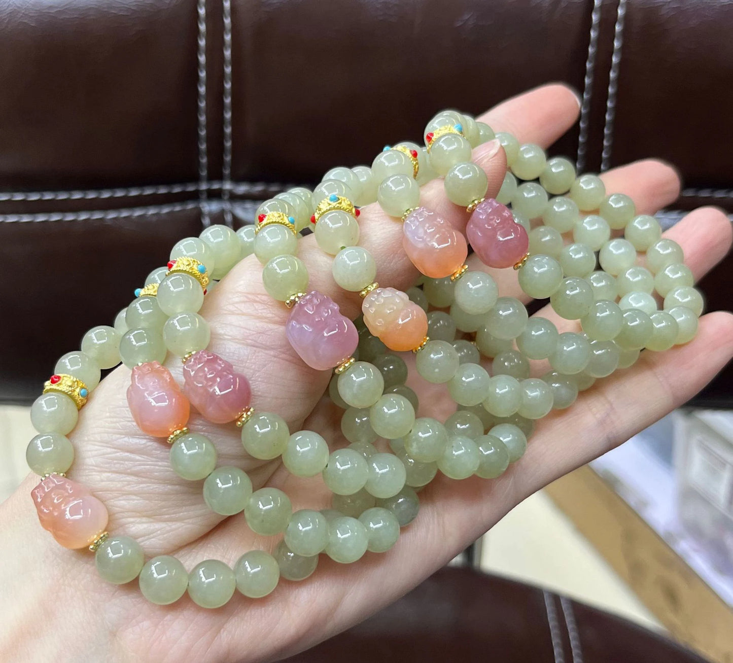 Natural White Hetian Jade Bangle – Lucky Red Skin Clear Water