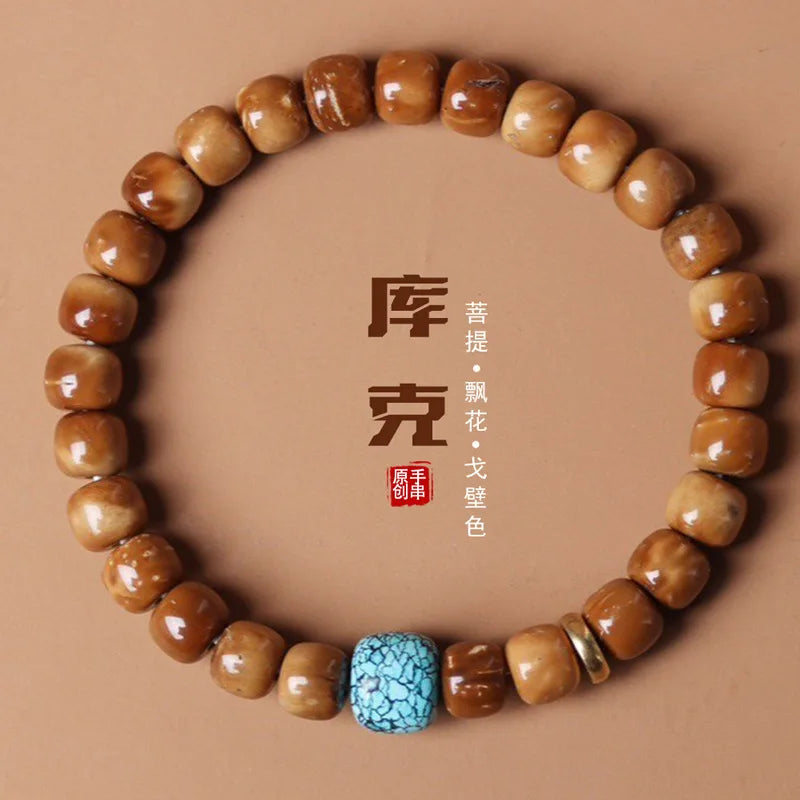 Gobi Bodhi Pearl Prayer Bracelet Desert Talisman