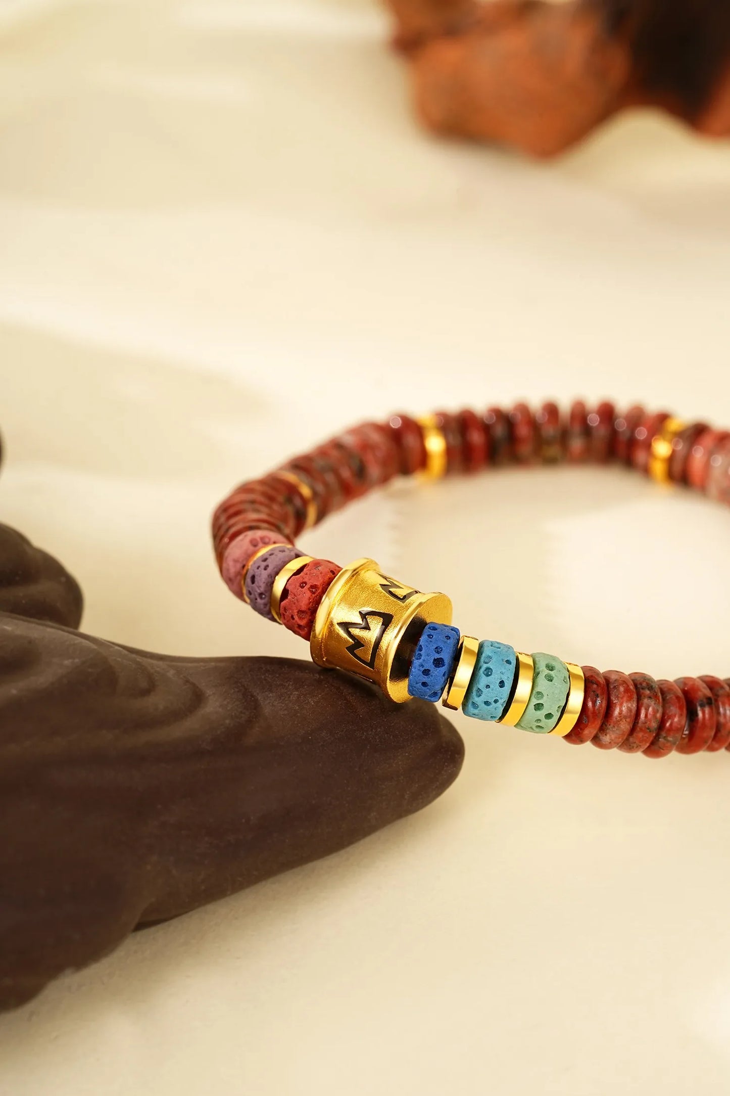 LIUM GEMS NATURAL JADE BRACELETS EARTH BEARS METAL CHINESE FENGSHUI 24K GOLD VERMEIL BRACELETS FIVE ELEMENTS FOR FORTUNE