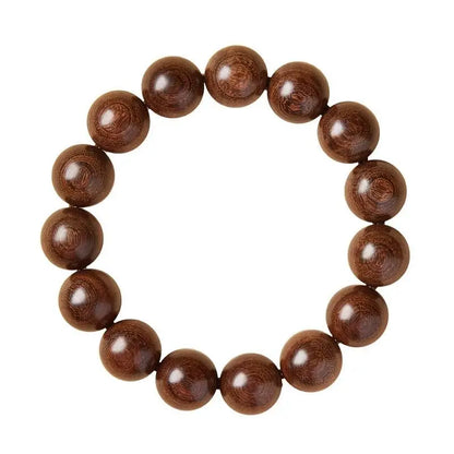 天然金丝楠木佛珠手串｜男女沉香木质念珠护身