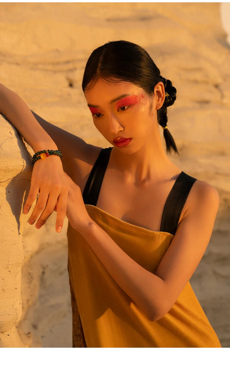 Hetian Jade Peace Buckle Bracelet — Valentine's Light Gift