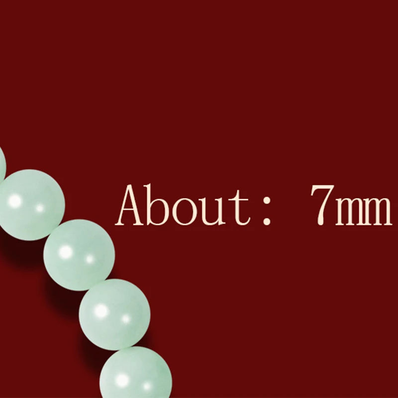 Hetian Jade 7mm Bead Bracelet with Pearl Accents Gift