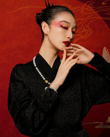 天然和田玉原创女士手链｜母亲节开运护身礼物