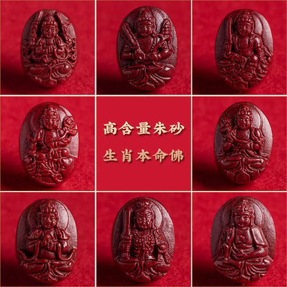 Cinnabar Zodiac Benmingfo Bracelet - Aventurine Amulet for Luck