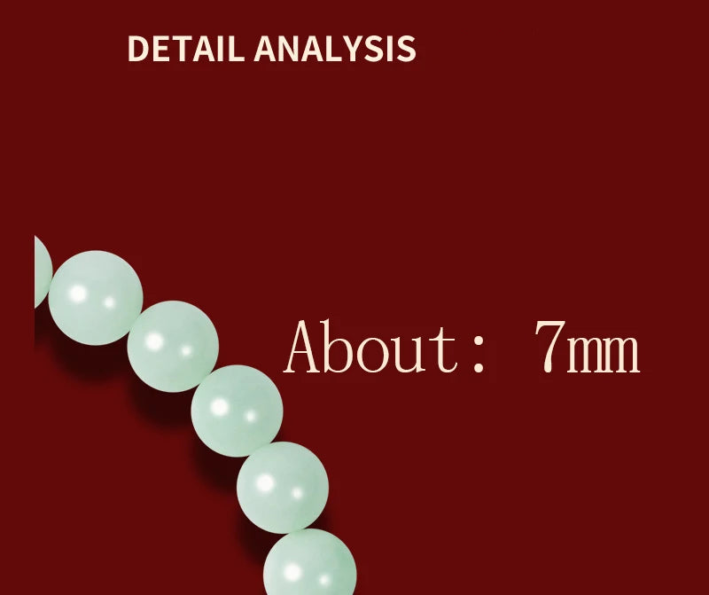 Hetian Jade 7mm Bead Bracelet with Pearl Accents Gift