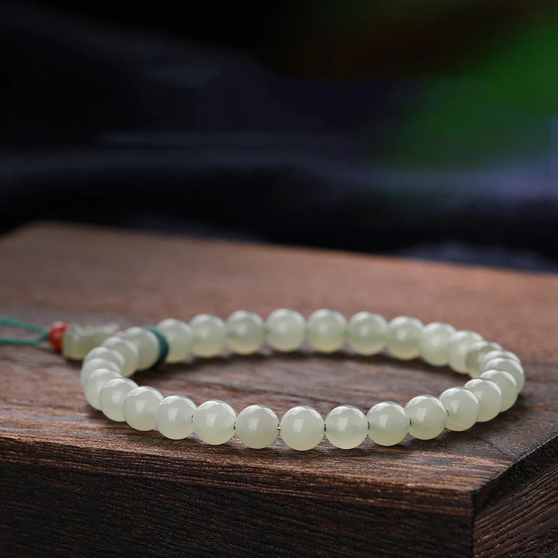 Multi‑Layer Hetian Jade & Agate Stack Bracelet — New Chinese Elegance