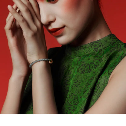 Green Translucent Bead Bracelet｜Light Luxury Party Gift