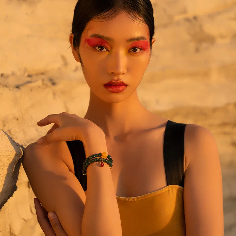 Hetian Jade Peace Buckle Bracelet — Valentine's Light Gift