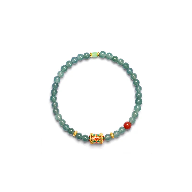 Green Translucent Bead Bracelet｜Light Luxury Party Gift