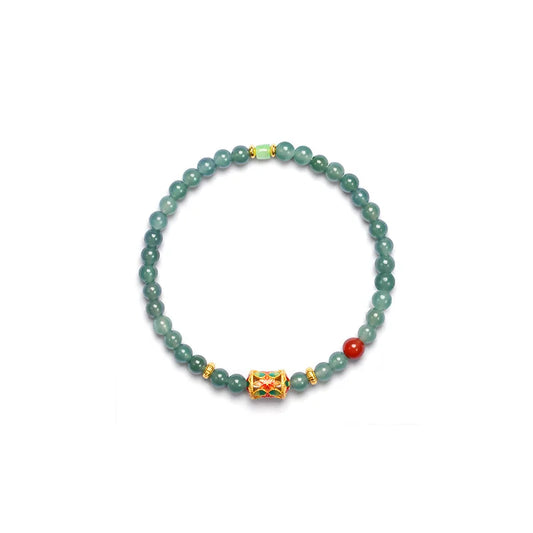 Green Translucent Bead Bracelet｜Light Luxury Party Gift