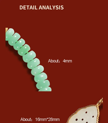 Hetian White Jade Abacus Bracelet — S925 Silver & 18K Gold