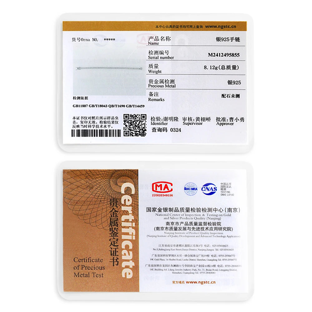 Moissanite Tennis Bracelet S925 18K White Gold｜Luck & Clarity