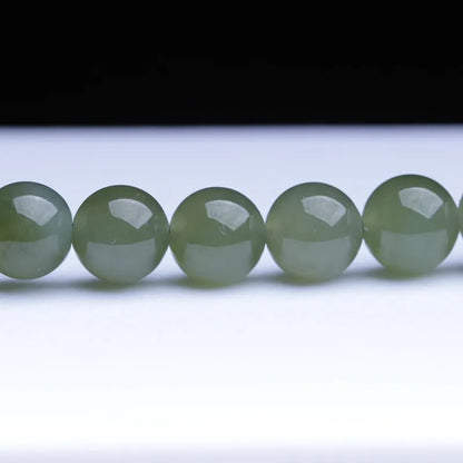 Hotan Jade 8mm Double-Layer Buddhist Bracelet｜Feng Shui Amulet