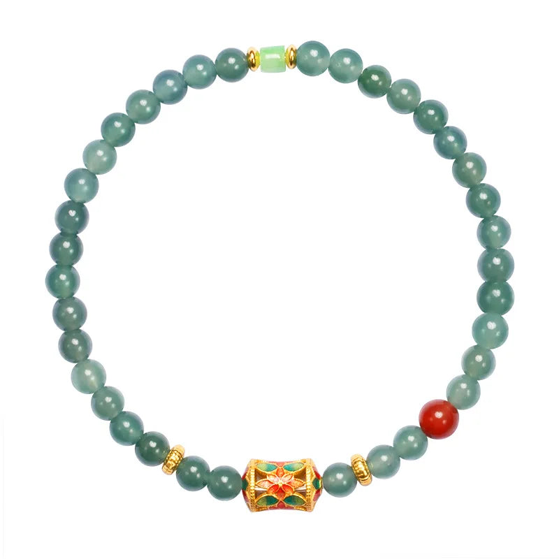 Green Translucent Bead Bracelet｜Light Luxury Party Gift