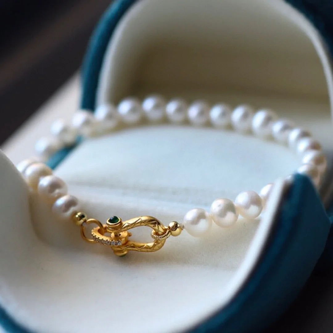 Freshwater Pearl 5-6mm Classic Beaded Bracelet — Grace & Luck