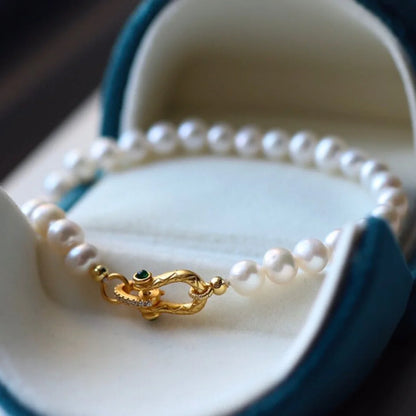 Freshwater Pearl 5-6mm Classic Beaded Bracelet — Grace & Luck