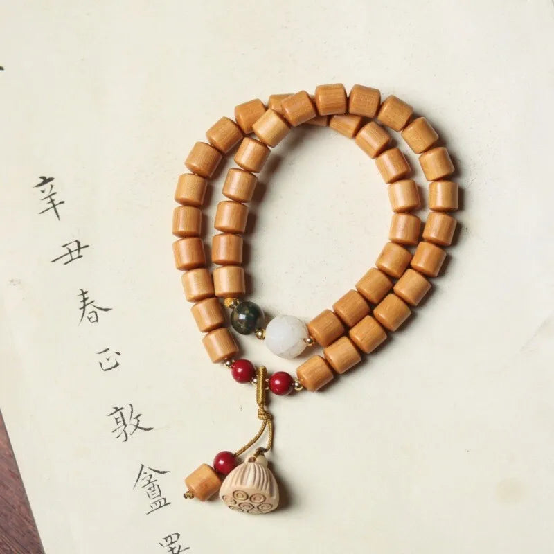 Old Sandalwood Prayer Beads Bracelet – Feng Shui Talisman
