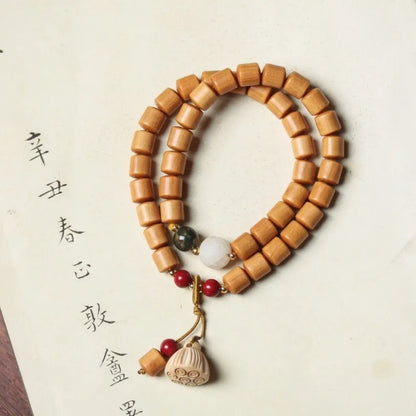 Old Sandalwood Prayer Beads Bracelet – Feng Shui Talisman